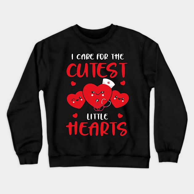 Funny Nurse Valentine’s Day RN ICU ER Women V-Day February Crewneck Sweatshirt by jadolomadolo